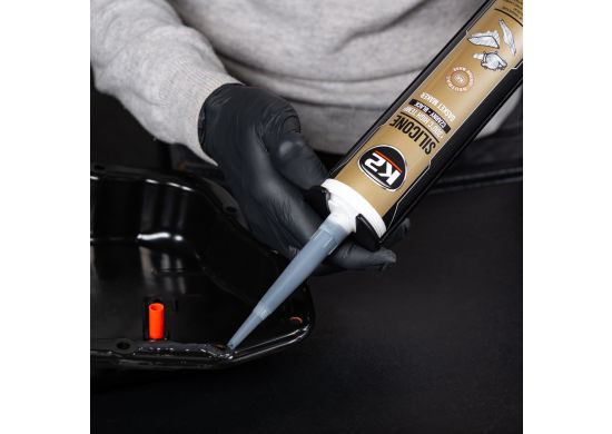 K2 Hermetik silikon crni +350ºC - 300gr