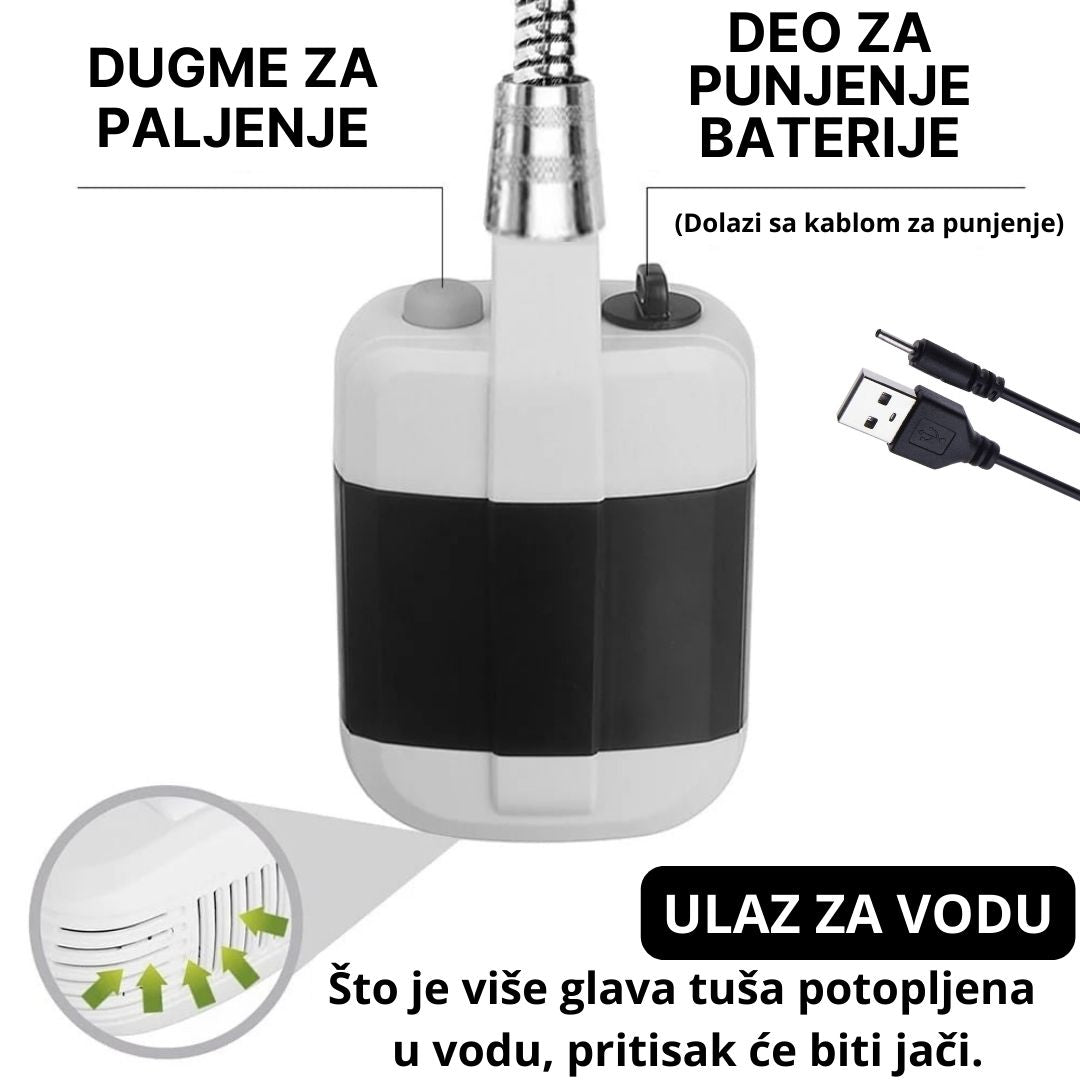 Prenosivi Tuš za Kampovanje