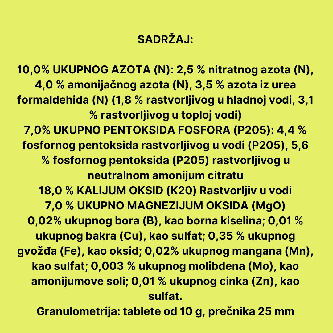 Evergreen Plus - Tablete za Prihranu Četinara 1kg