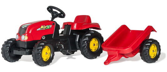 Rolly Toys Traktor kid-X sa prikolicom crveni 012121