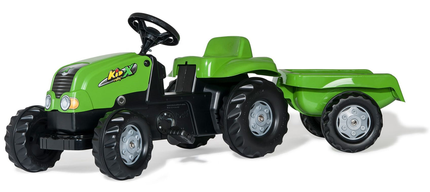 Rolly Toys Traktor Kid-X sa prikolicom zeleni 012169