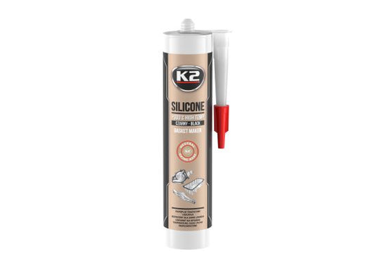 K2 Hermetik silikon crni +350ºC - 300gr