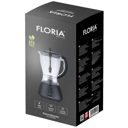 Floria Blender,  zapremina 1.5 lit, 300 W, crni - ZLN3080