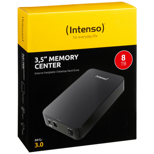 (Intenso) Eksterni HDD 3.5", kapacitet 8TB, USB 3.0, crna boja - HDD3.0-8TB/Memory-center