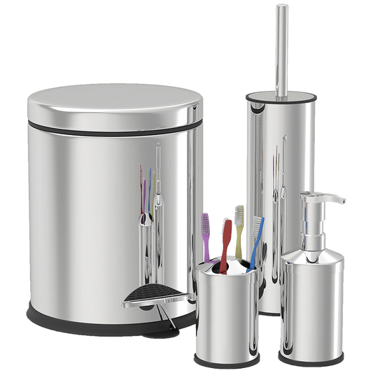 Zilan Set za kupatilo,  inox, - ZLN4605