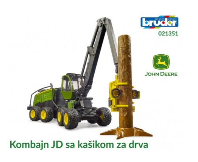 Bruder Kombajn JD sa kašikom za drva ( 021351 )