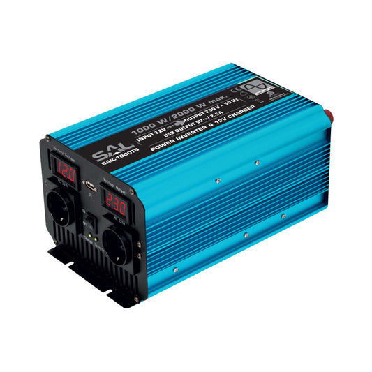 Sinusni naponski pretvarač 1000W+USB - SAIC1000TS