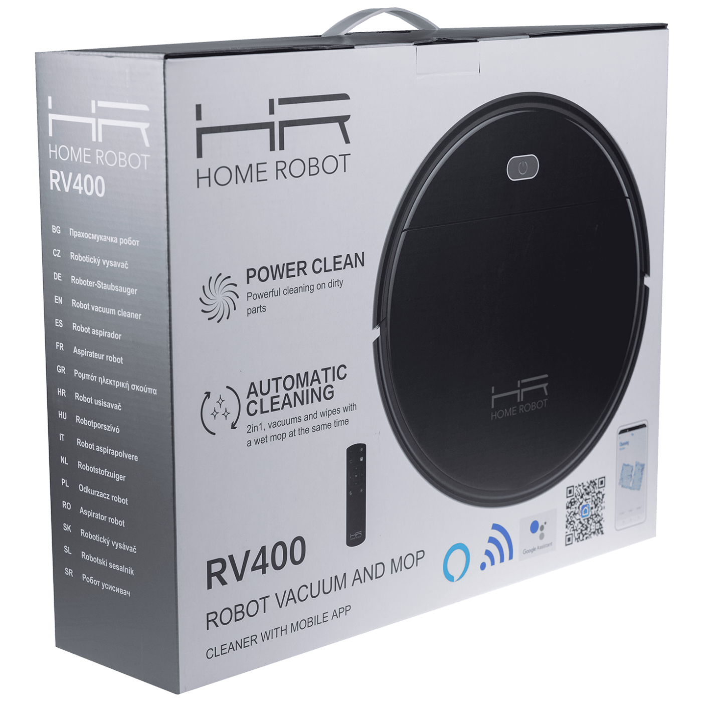 Home Robot Robot, usisavač, Wifi, HEPA filter - Homerobot RV400 Black