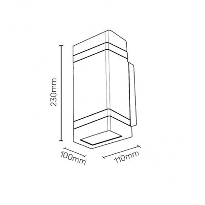 Zidna lampa 2xGU10 - JM-5003C