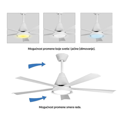 PROSTO plafonski ventilator sa LED svetlom 132cm - CFB042L-5/30