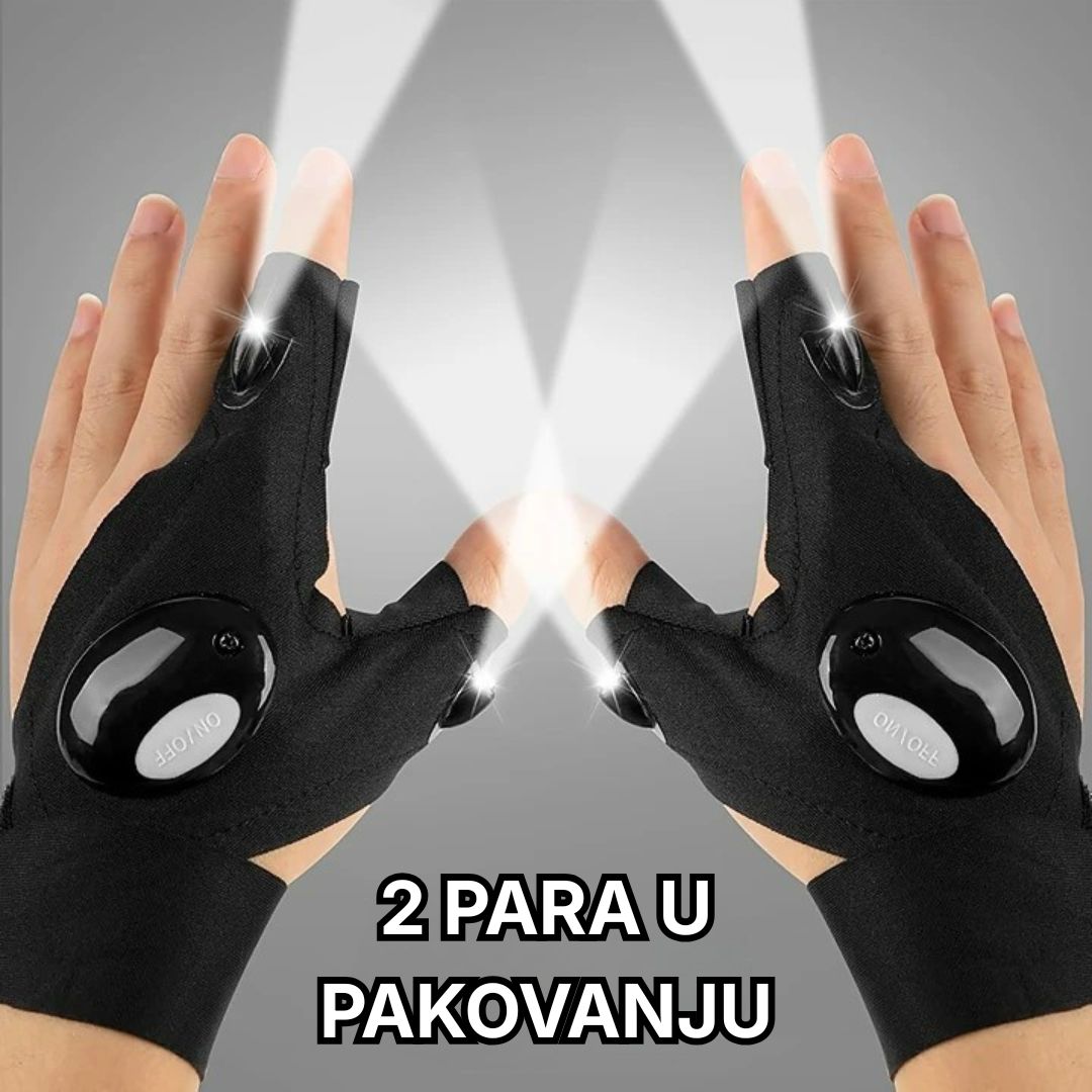 Rukavice sa Led Svetlima - 1+1 Gratis
