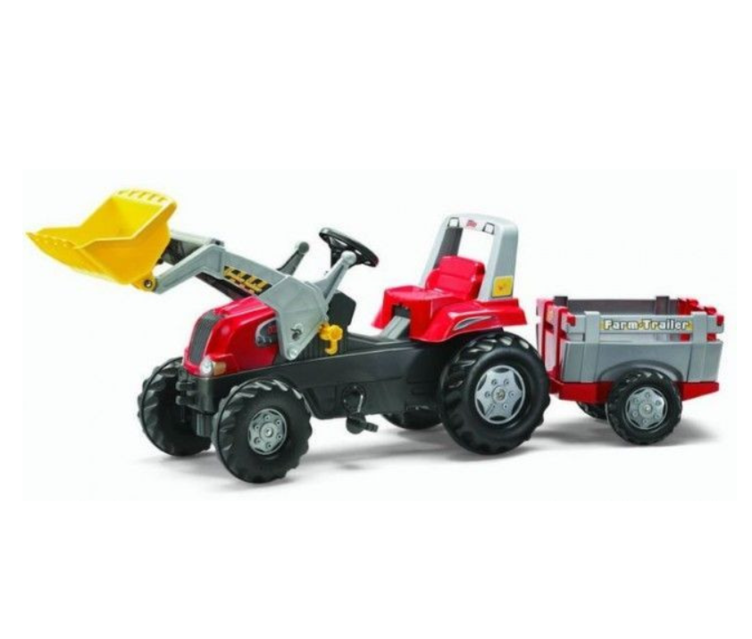 Rolly Toys traktor rolly junior sa kašikom i prikolicom (811397)