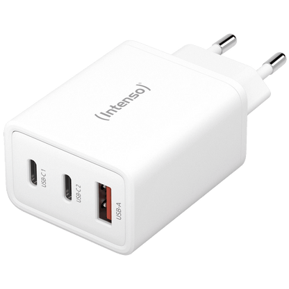 (Intenso) Punjač kućni, brzi, 1 x USB-A, 2 x UCB-C, 3A, 65W - Power Adapter W65ACC GaN