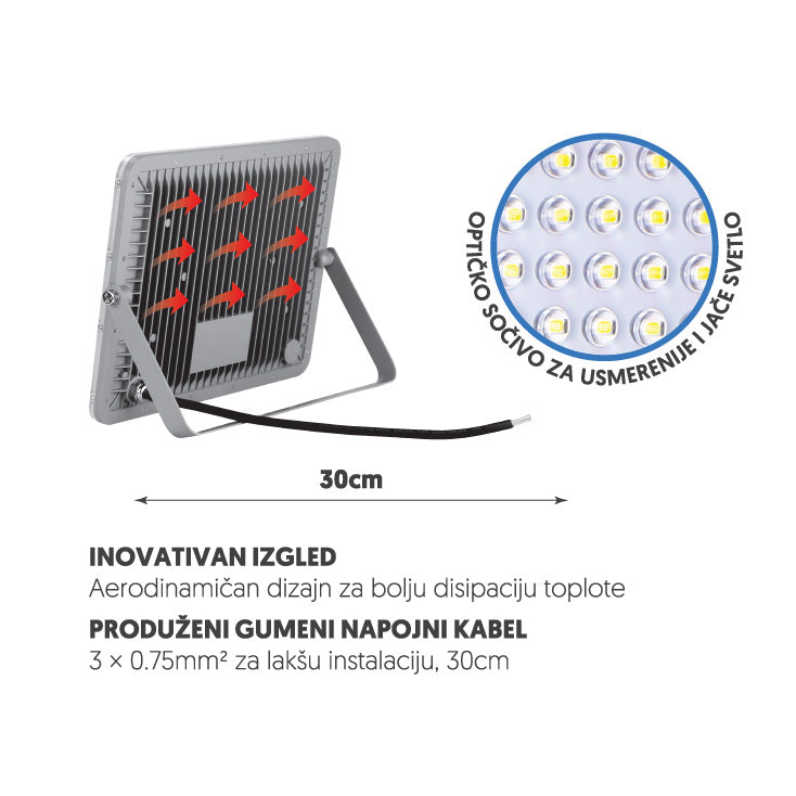 LED reflektor 200W - LRF03W-200