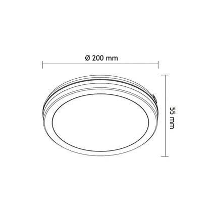 LED plafonjera 15W, promenljiva boja svetla - E201824