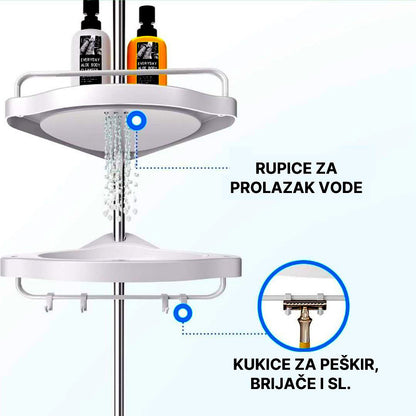 Ugaona Polica za Kupatilo