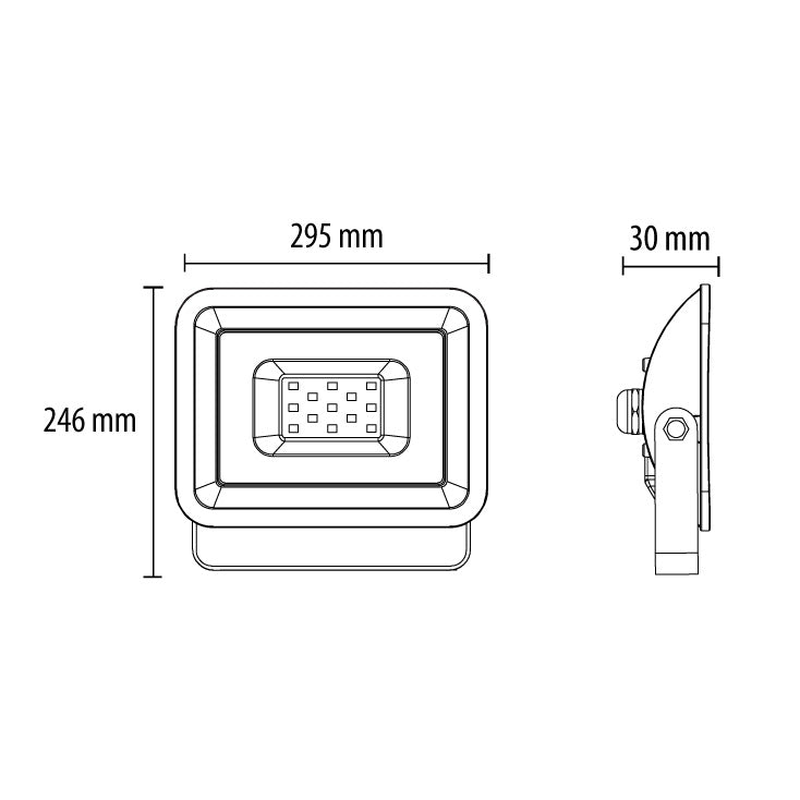 LED reflektor 100W - LRF024EW-100W/BK