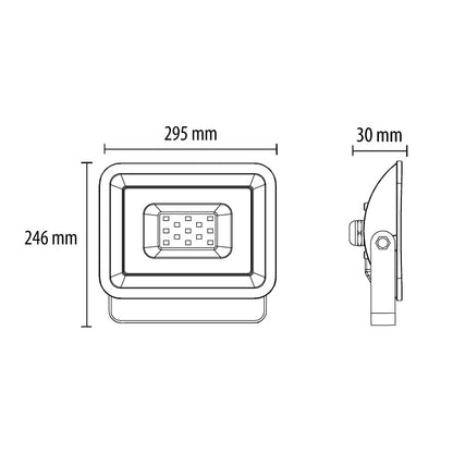 LED reflektor 100W - LRF024EW-100W/BK