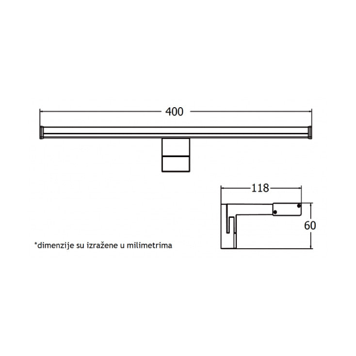 Zidna LED lampa 8W - E201003