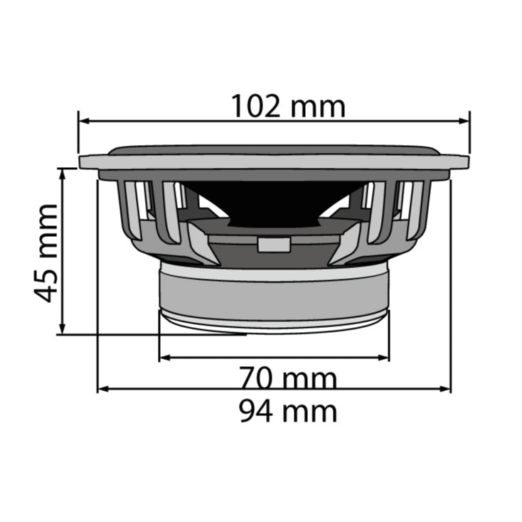 Auto zvučnici 102mm 2x55W - CX404