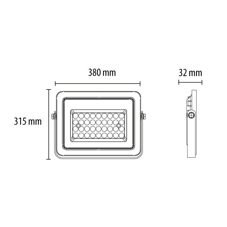 LED reflektor 200W - LRF024EW-200W/BK