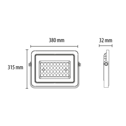 LED reflektor 200W - LRF024EW-200W/BK