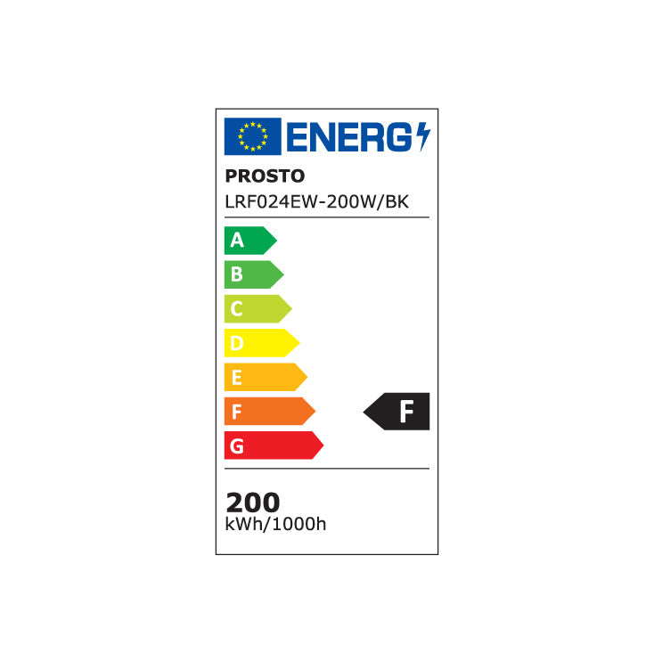 LED reflektor 200W - LRF024EW-200W/BK