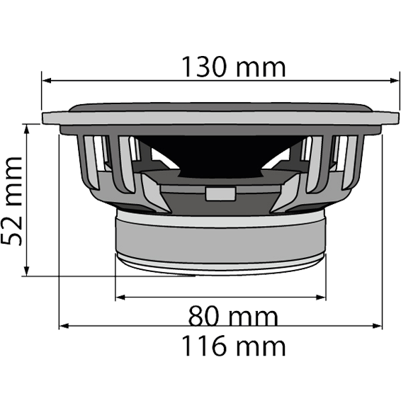 SAL Auto zvučnici 130mm 2x75W - CX 504