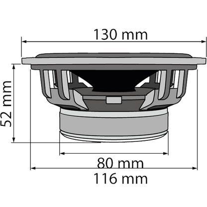 SAL Auto zvučnici 130mm 2x75W - CX 504