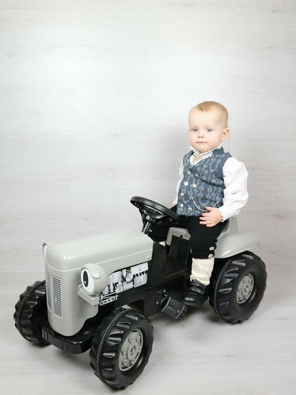 Rolly toys Kid Fergie Traktor na pedale - sivi