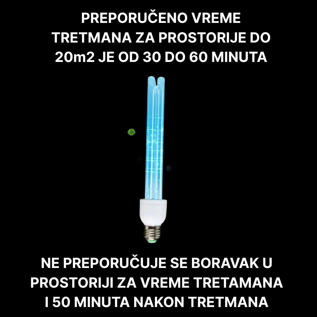 UVC Sijalica za Dezinfekciju Vazduha i Površina