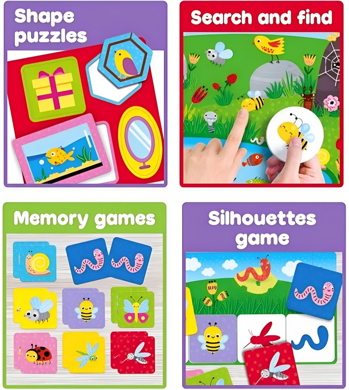 10 u 1 Edukativne Igre za Decu od 2+ Godina
