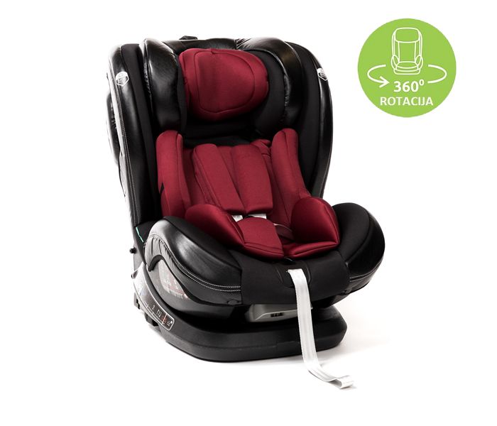 BBO AUTO SEDISTE I-SIZE COMFORT PLUS (HXW-HD16) ISOFIX - BLACK & MAROON RED